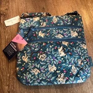 Vera Bradley Sloth Print Crossbody Bag Purse